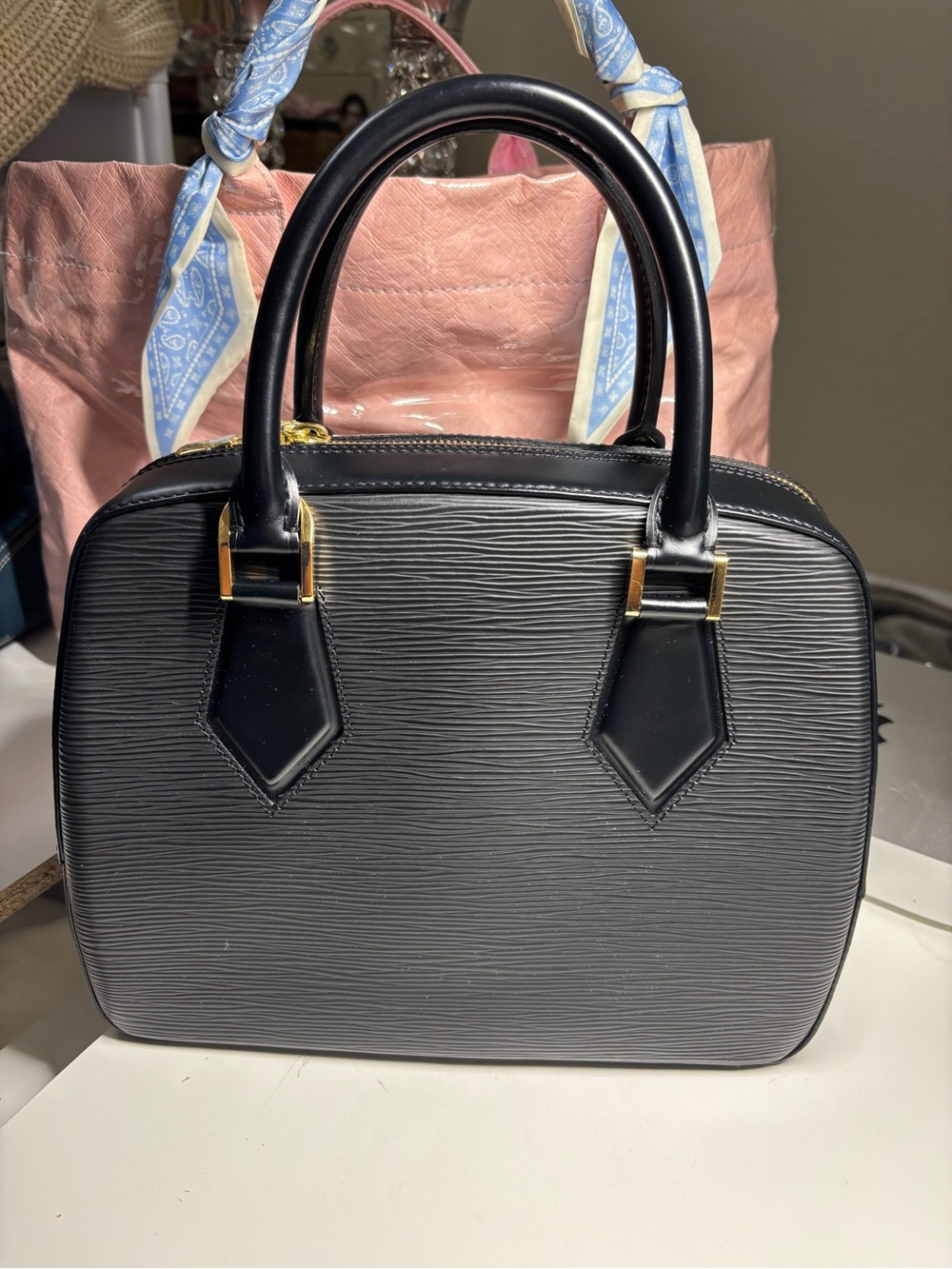 Louis Vuitton Black Epi Sablon with Gold Hardware